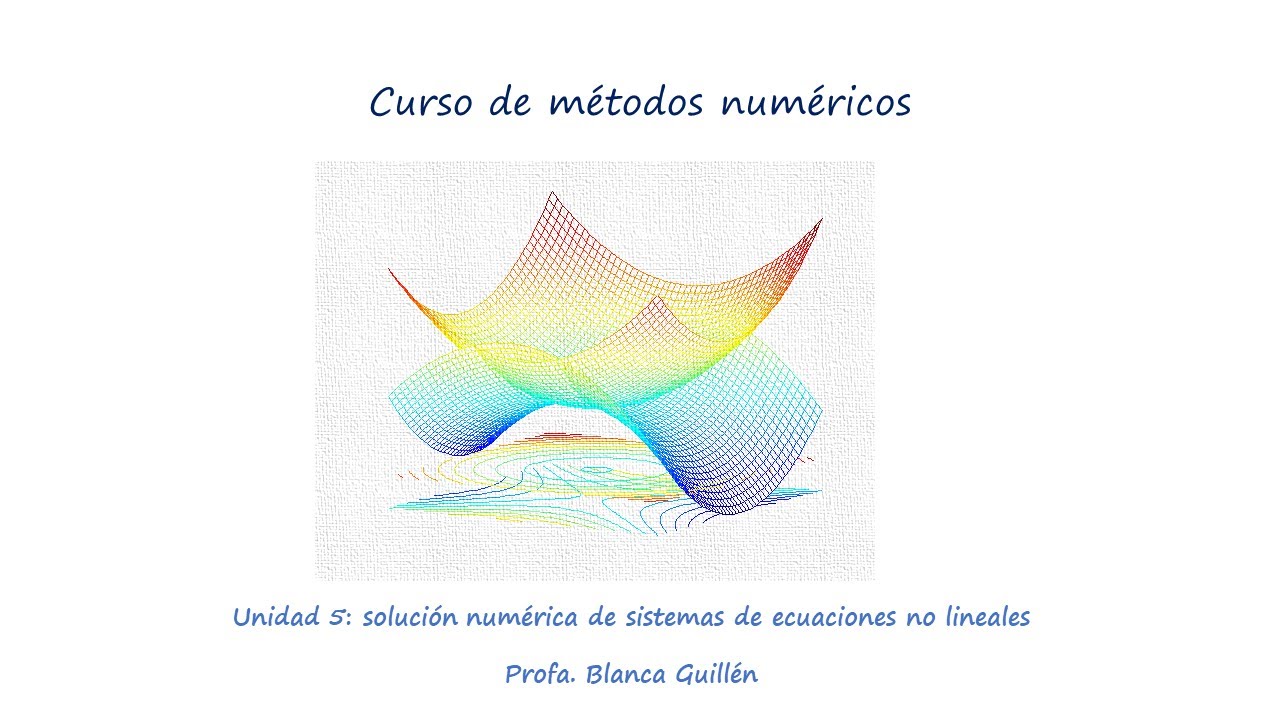 Introducción a la solución numérica de sistemas de ecuaciones no lineales