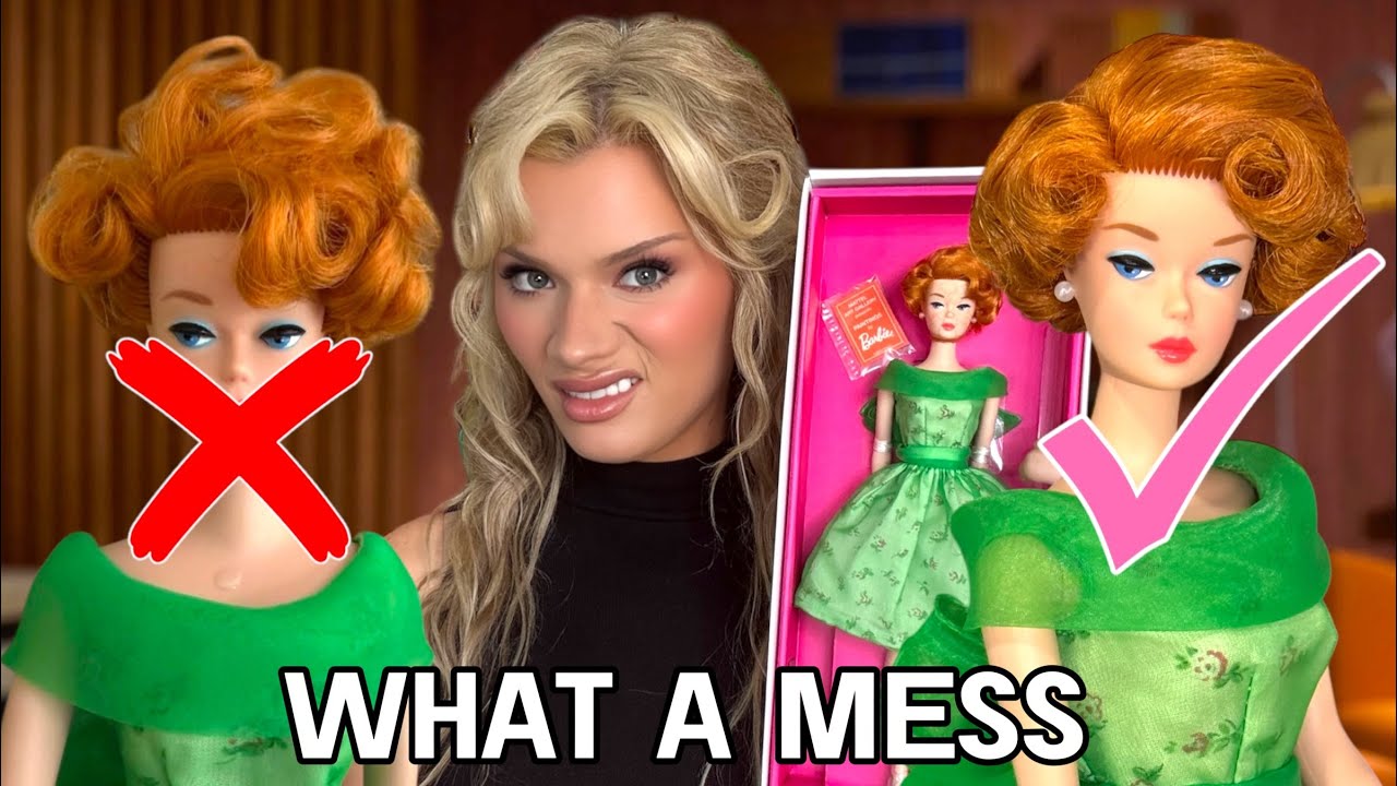 MODERN ART BARBIE HAIR TUTORIAL! A MODERN MESS TURNED FABULOUS! A SILKSTONE BARBIE!