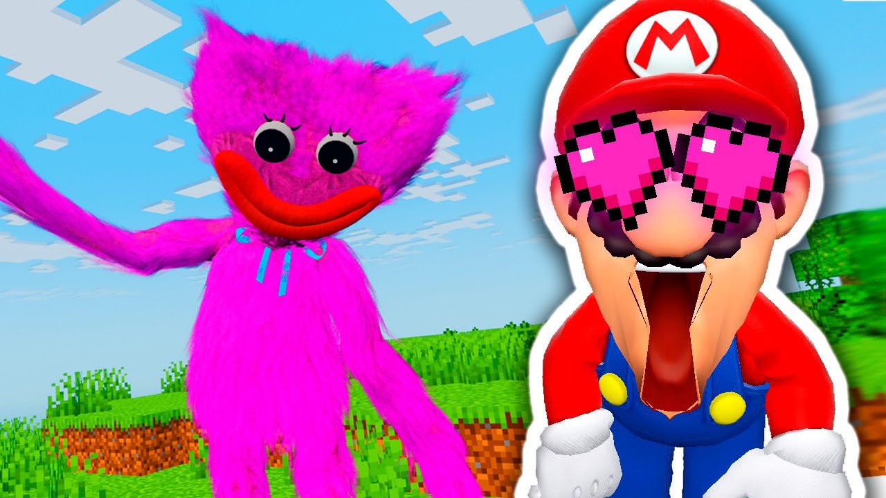 KISSY MISSY Poppy Playtime в MINECRAFT - МЕМЫ MINECRAFT с МАРИО, часть 8 (стоп, какой мем)