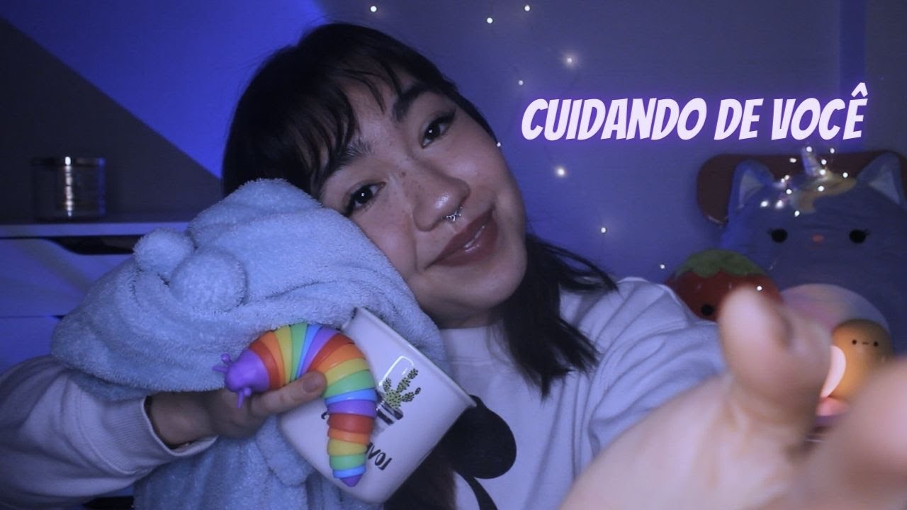 ASMR RÁPIDO | PREPARANDO você pra DORMIR (escovando seu CABELO, TAPPING, MOUTH SOUNDS, INAUDIVEL)