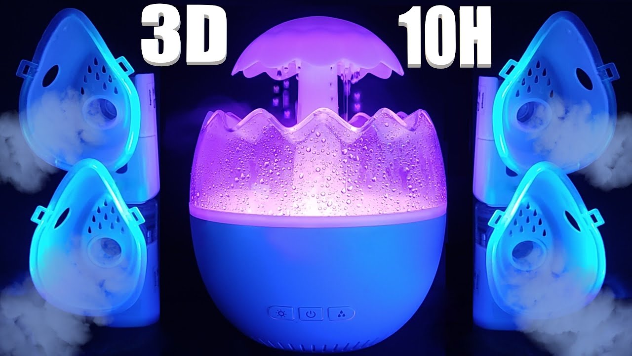 😪ASMR: потрясающий 3D-аэрозоль и успокаивающий дождь для сна и отдыха🌧️