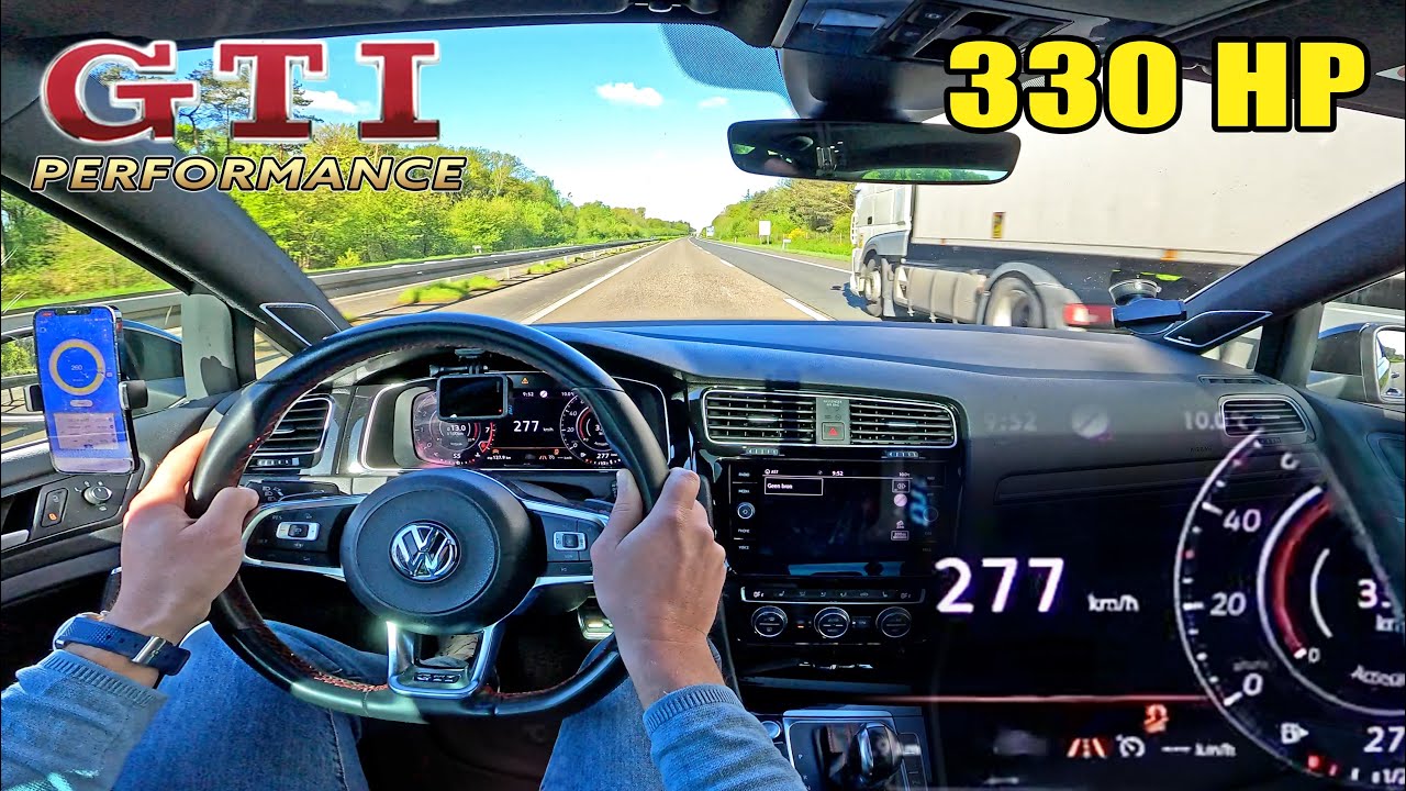 330HP VW GOLF GTI MK7.5 // PUSHED on Autobahn 