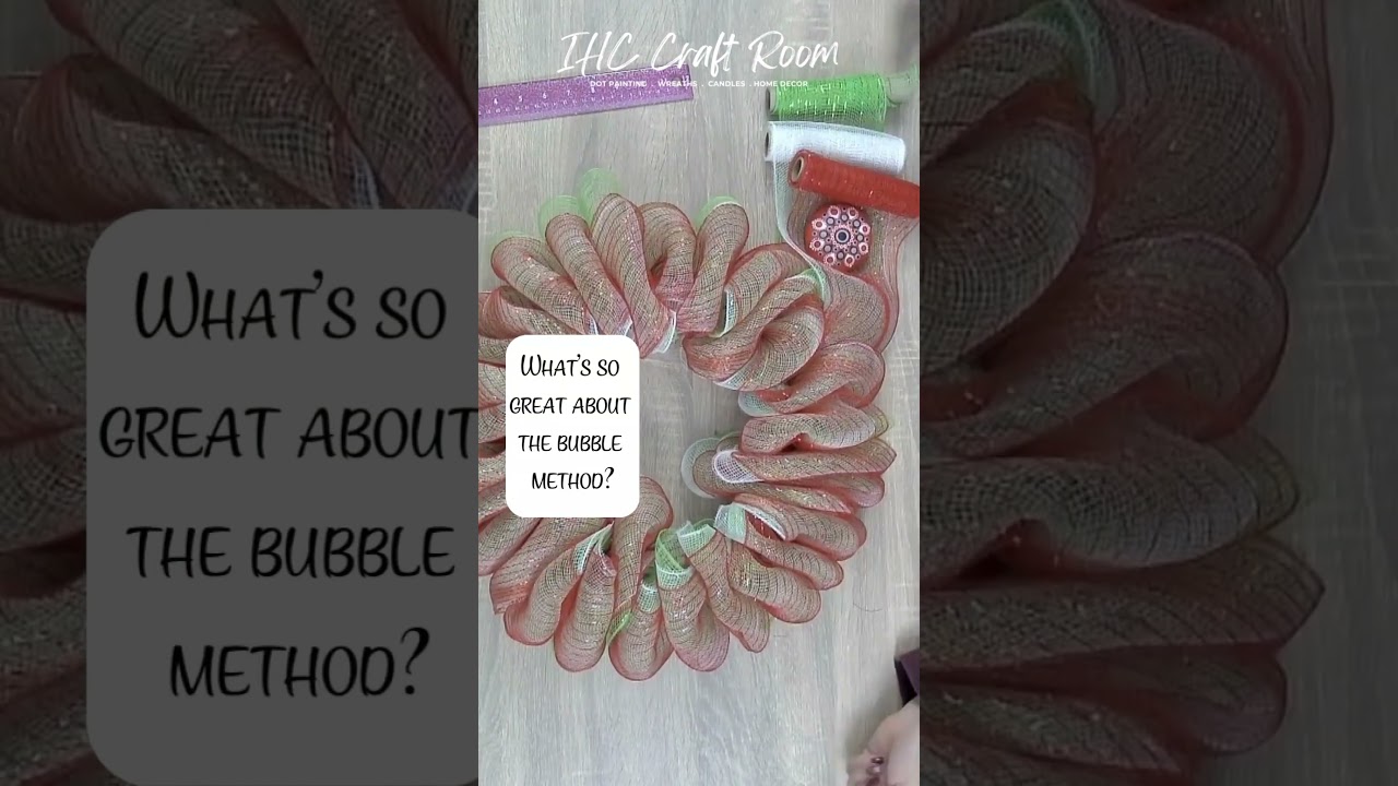 Bubble Method Magic: Quick & Easy Wreath Making!