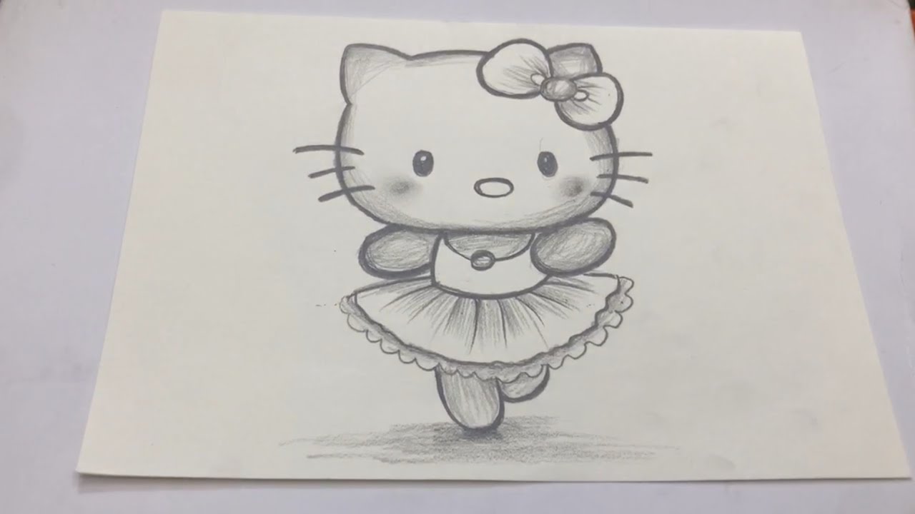 Drawing Tutorial - How to Draw Hello Kitty Step by Step for Beginners