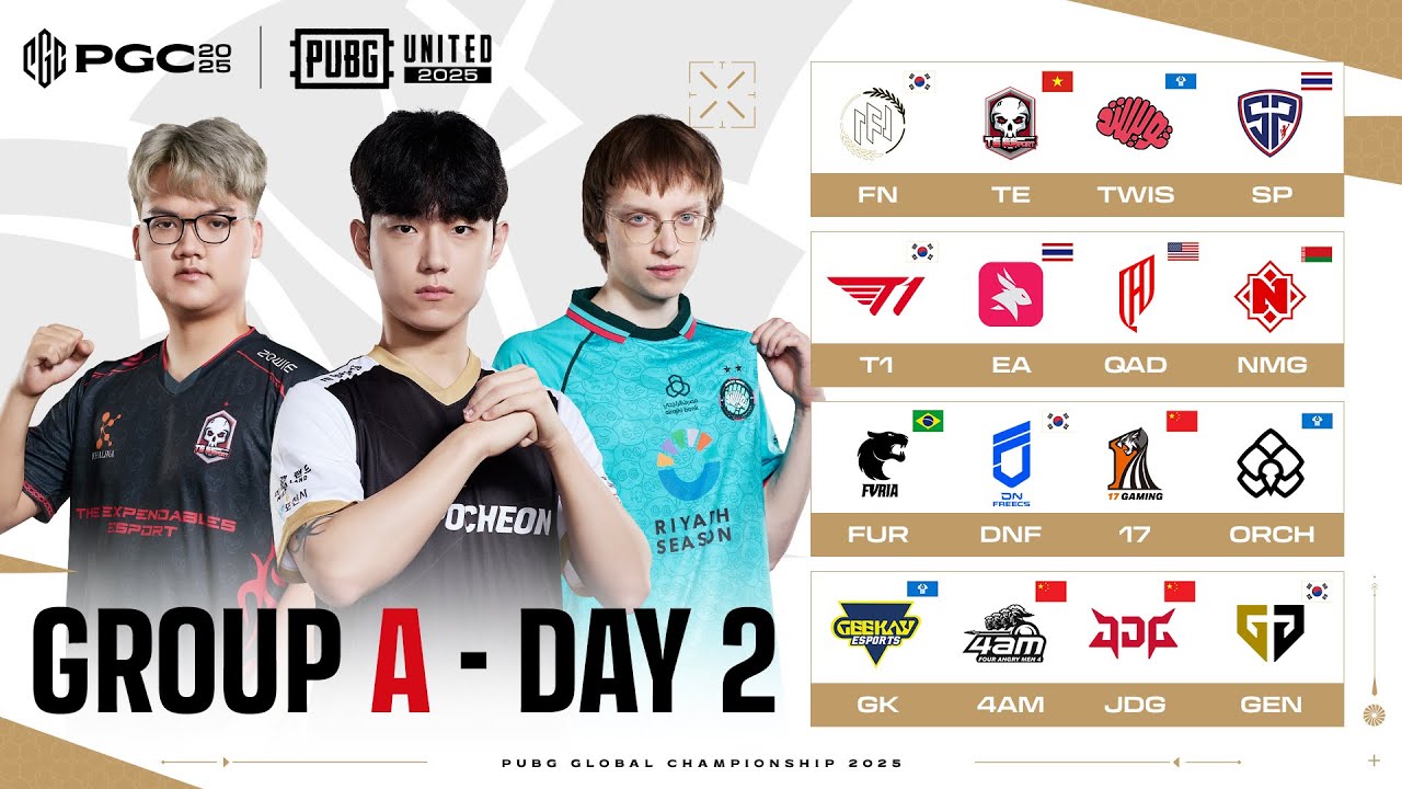 PUBG Global Championship Group A DAY 2