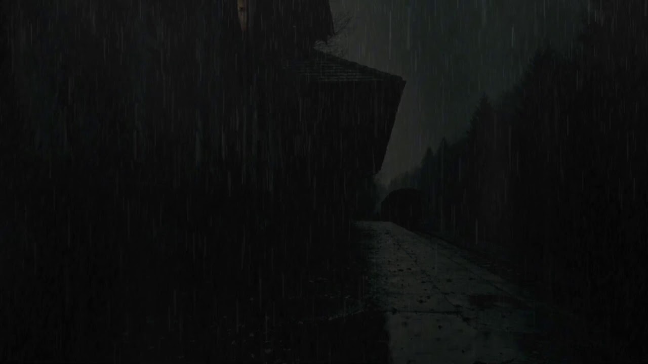 Sleep in Minutes with Intense Rain  Thunder | Black Screen 10H