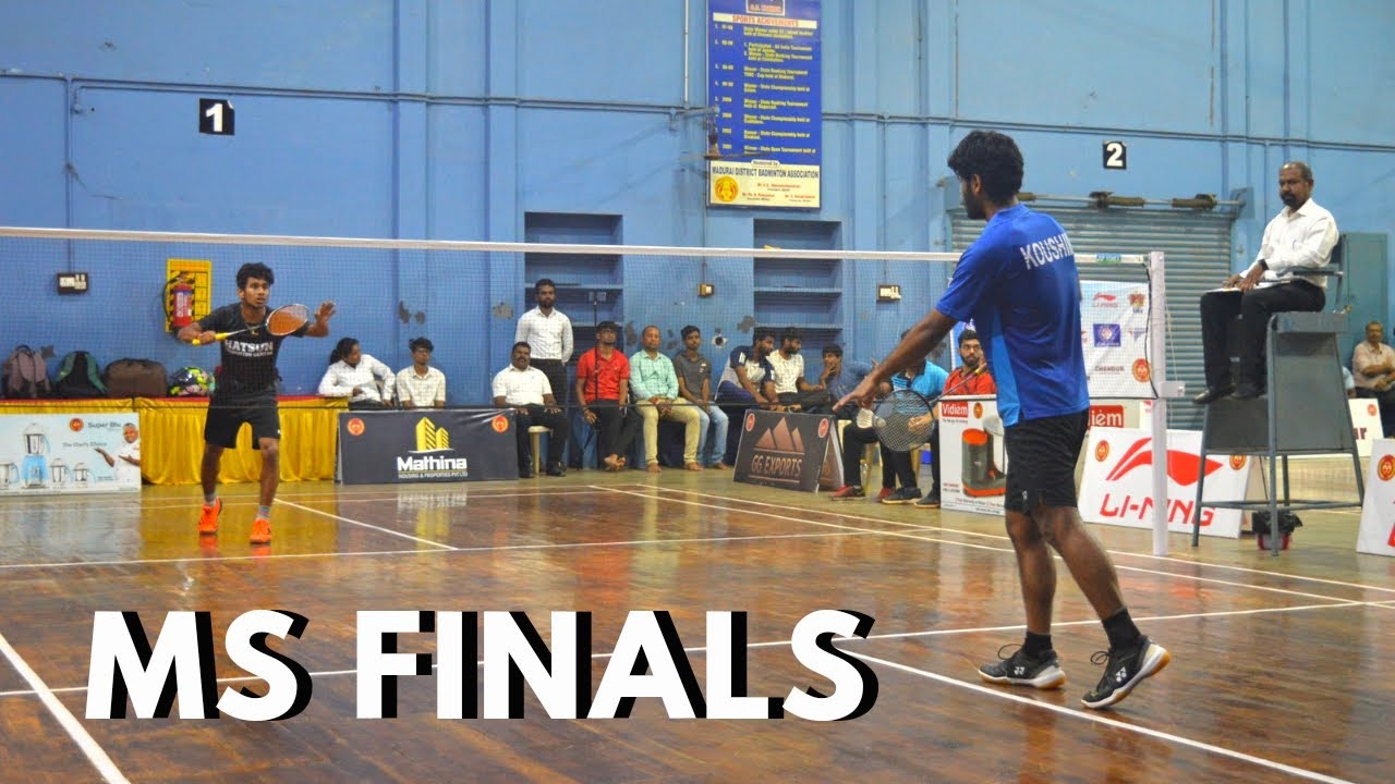 BADMINTON MEN'S SINGLES - FINALS 🔥 | TN STATE SENIOR BADMINTON CHAMPIONSHIP 2022 | MADURAI, INDIA 🇮🇳