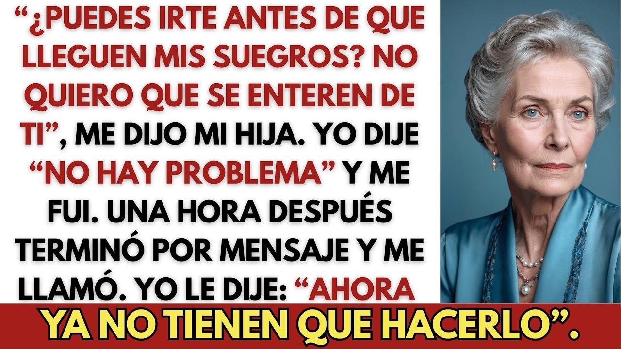 “¿Puedes Irte Antes De Que Lleguen Mis Suegros？ No Quiero Que Se Enteren De Ti”, Me Dijo