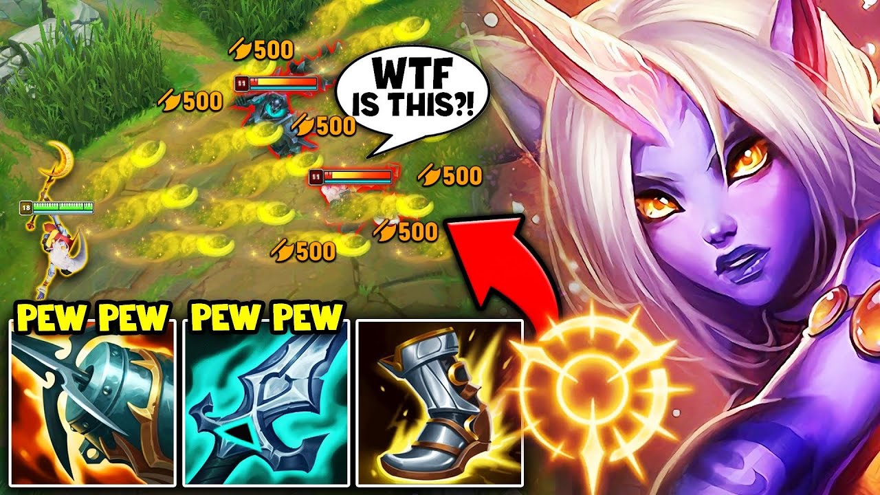 I MADE THE ENEMY TEAM RAGE WITH FULL AD SORAKA! (BANANA MACHINE GUN)