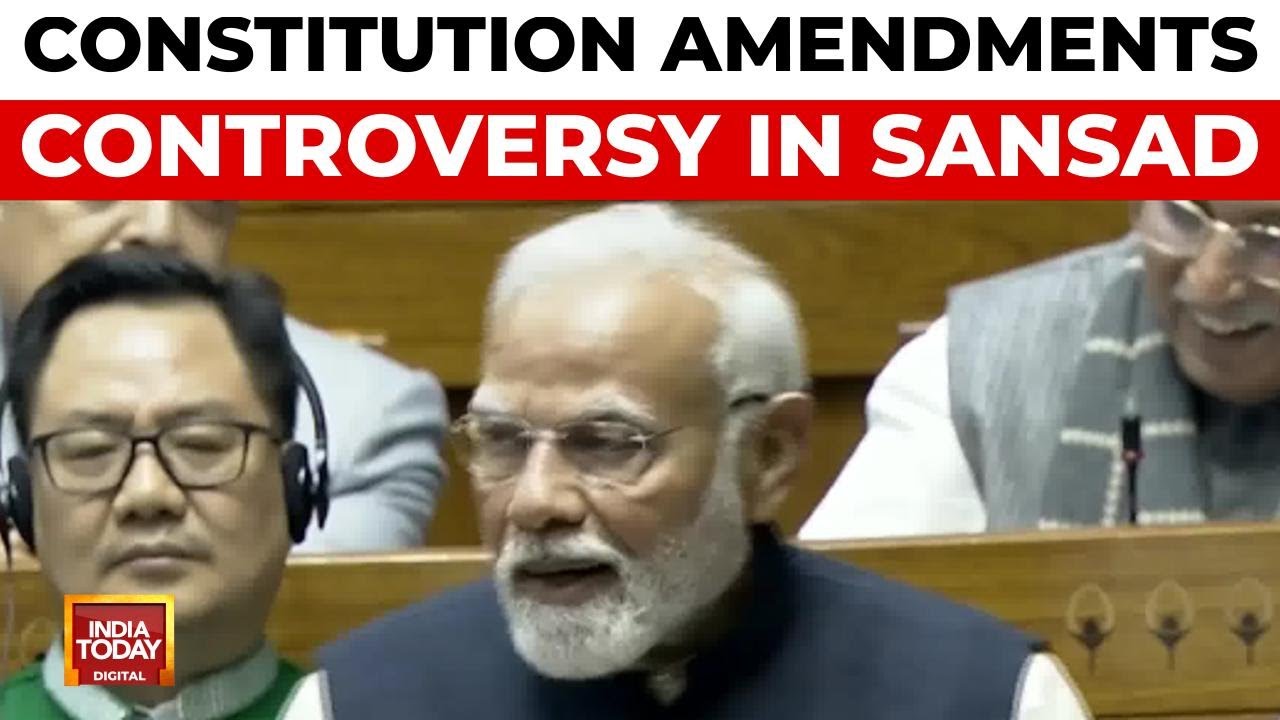 PM Modi Slams Nehru-Gandhi Family in Fiery Samvidhan Debate | India Today