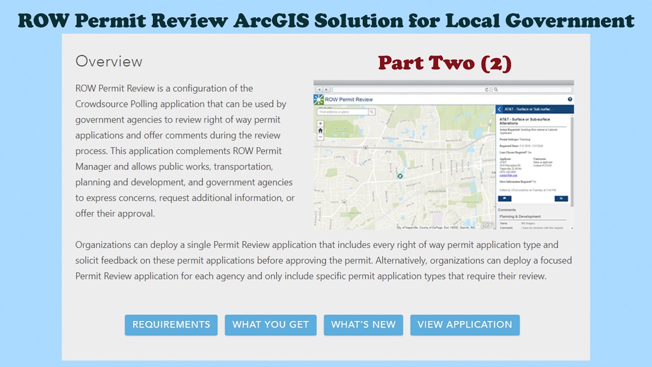 Deploy ROW Permit Review ArcGIS Solution for Local Government | ArcGIS Pro/Online | Part 2/2