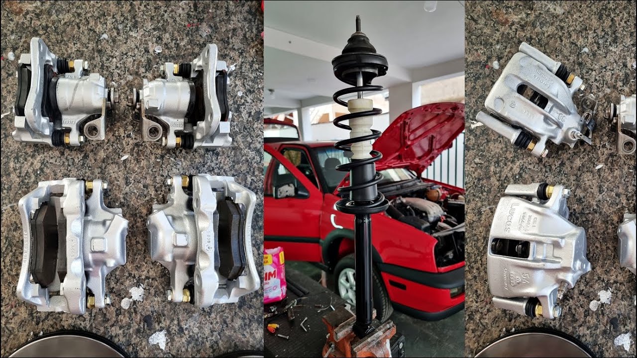 RESTAUREI AS PINÇAS DE FREIO E SUSPENSÃO!!! GOLF MK3