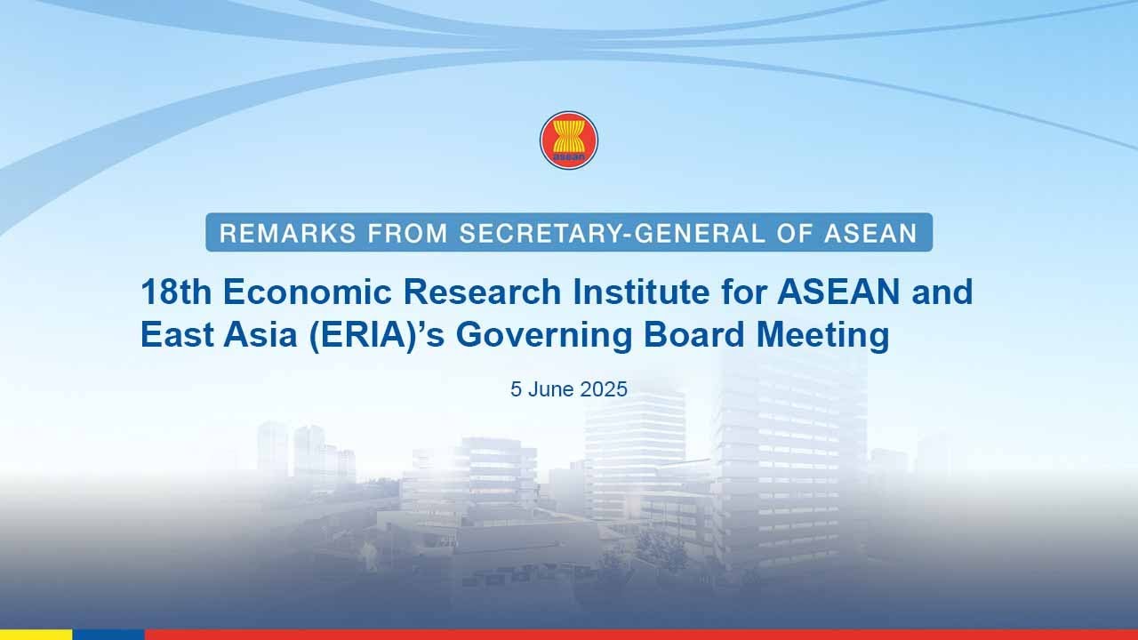 The 18th Economic Research Institute for ASEAN and East Asia (ERIA)’s Governing Board Meeting