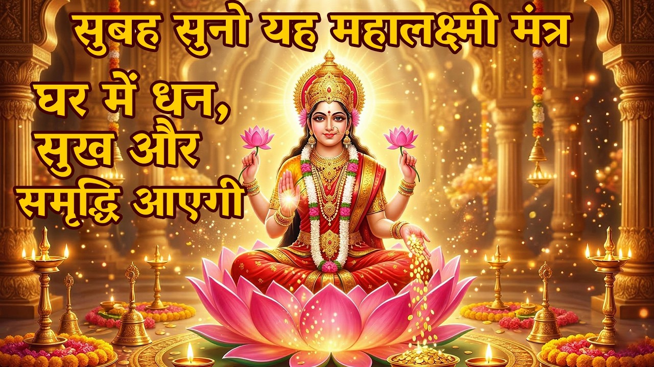 सुबह सुनो यसुबह सुनो यह महालक्ष्मी मंत्र | घर में धन, सुख और समृद्धि आएगी | Powerful  Lakshmi Mantra