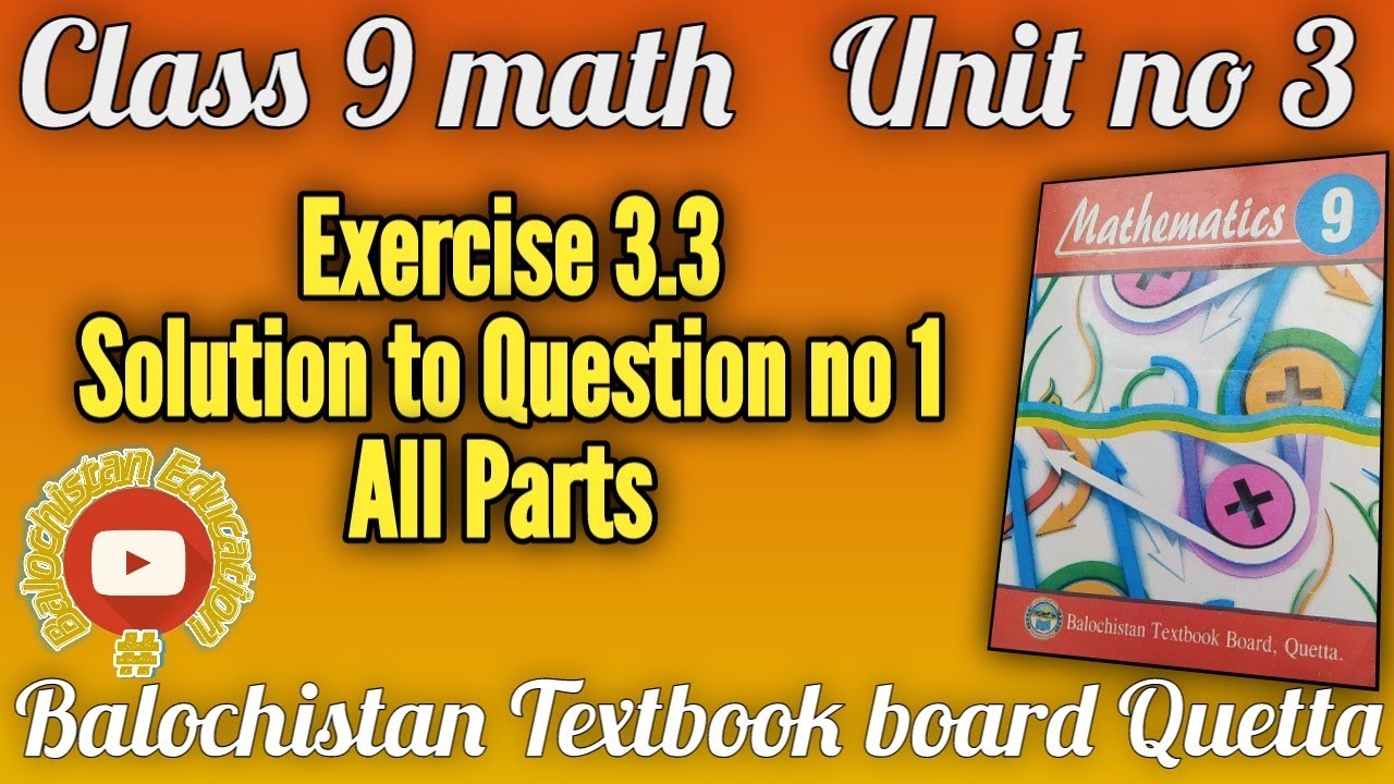 How to find the characteristics of logarithm / Exercise 3.3 Q.no.1 Class 9 math