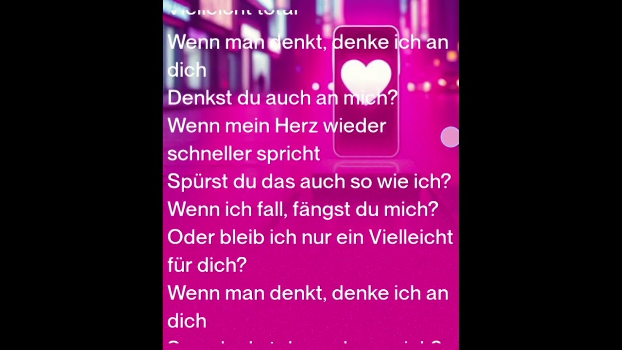 Denkst du an mich?