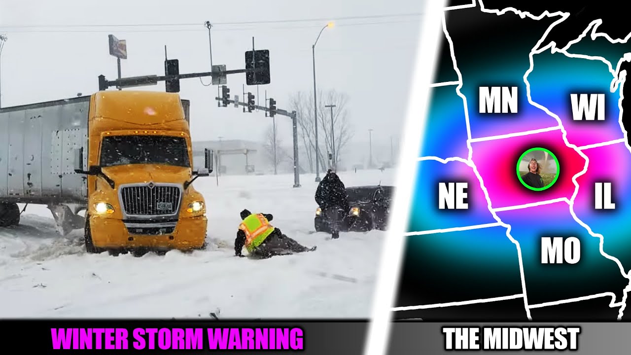 LIVE ON THE GROUND - Major Winter Storm Slams Midwest - Part 1