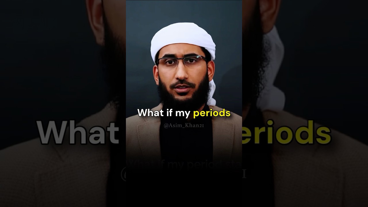 Periods During Hajj Or Umrah&mdash;What To Do?🕋| #asimkhan #islamicshorts #hajj #umrah #islam #periods