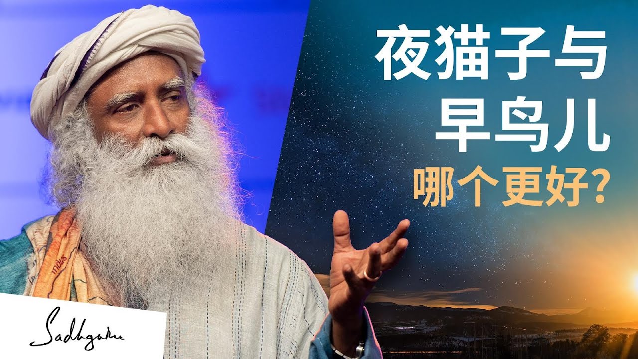 夜猫子与早鸟儿，哪个更好？| Sadhguru 萨古鲁