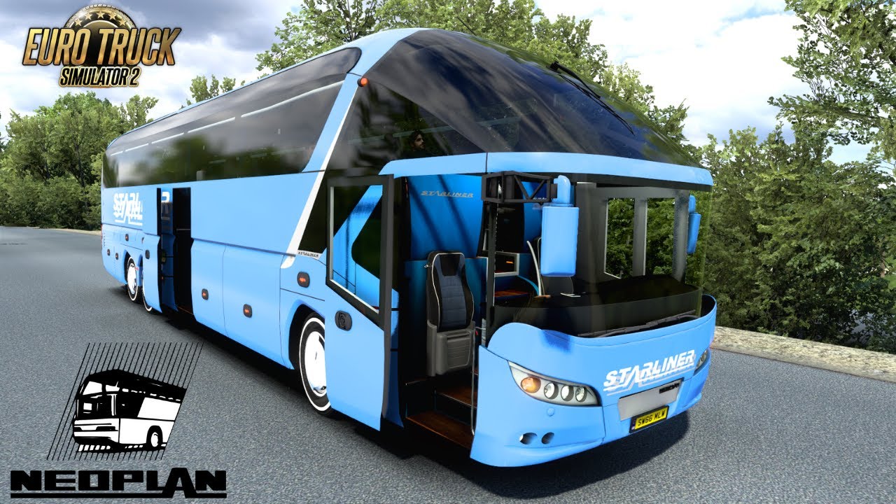 [ETS2 v1.43] Neoplan Starliner 2 + Indonesia PKU V.4 Map Mod | Euro Truck Simulator 2 Hindi