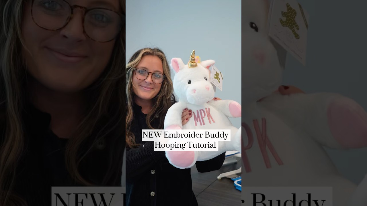 NEW Embroider Buddy Hooping Tutorial with Mighty Hoop #embroiderydesign #mightyhoop #embroideryart