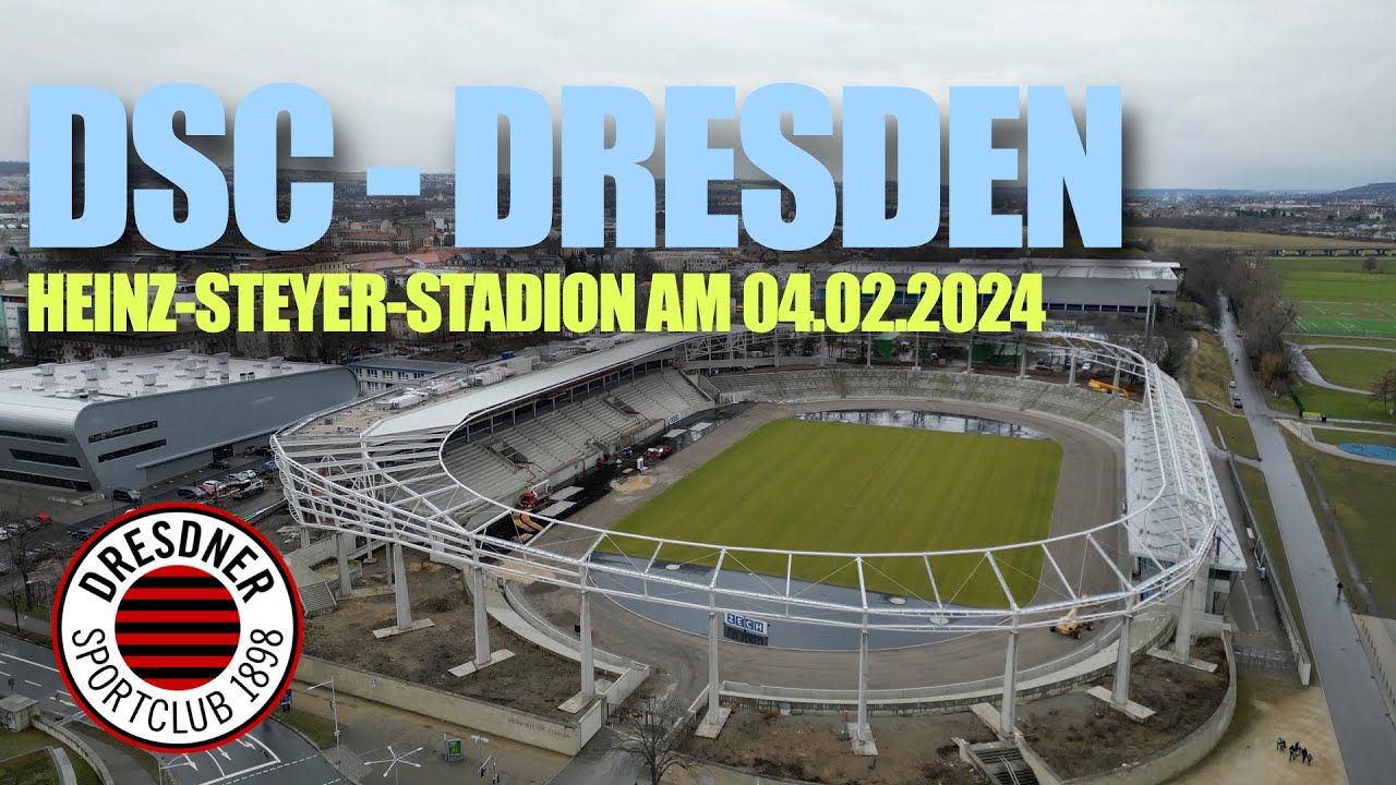 DSC DRESDEN ⚽️ STADION 04.02.2024 Drohne