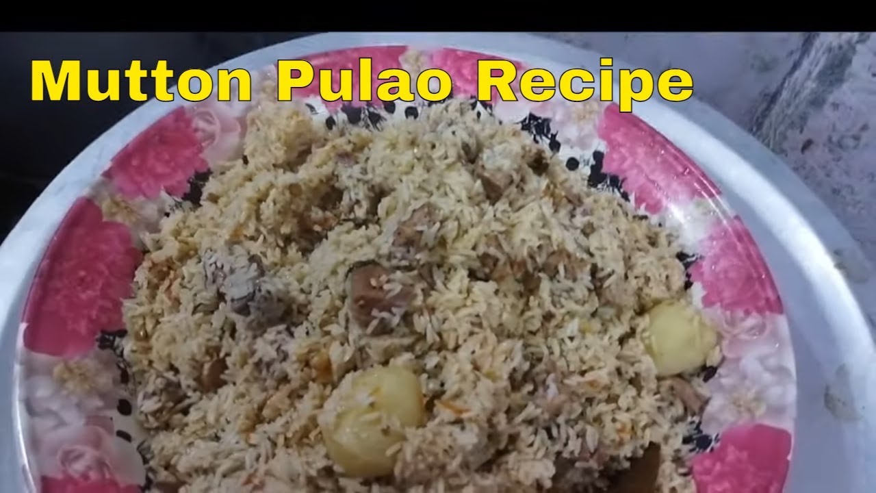 3 kg Mutton Pulao Recipe | Easy Simple White Mutton Pulao