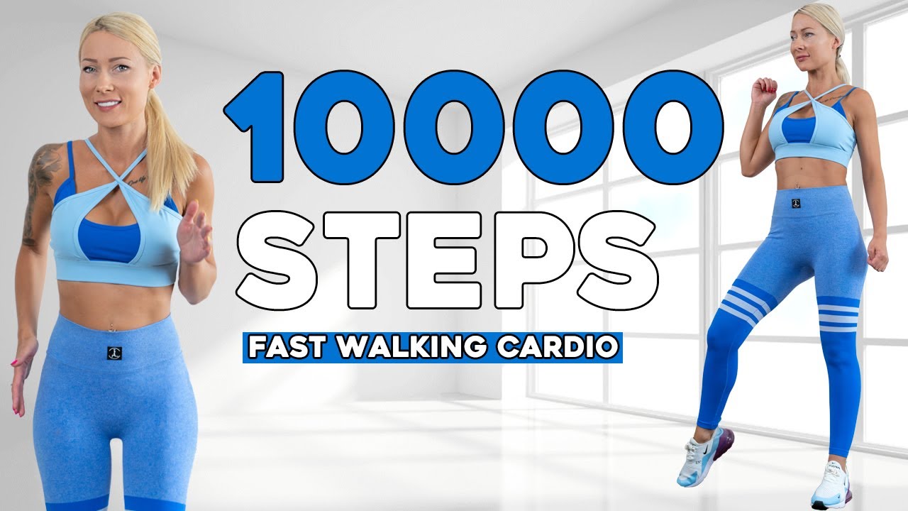 10000 STEPS FAST WALKING WORKOUT For Weight Super Sweaty Fat Burning Power Walk