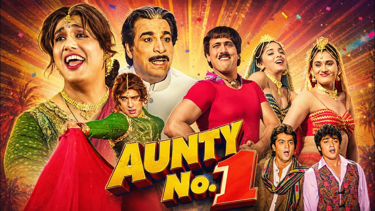 90s Superhit Comedy - Aunty No. 1 Hindi (4K) Full Movie | Govinda & Raveena Tandon | Kader Khan