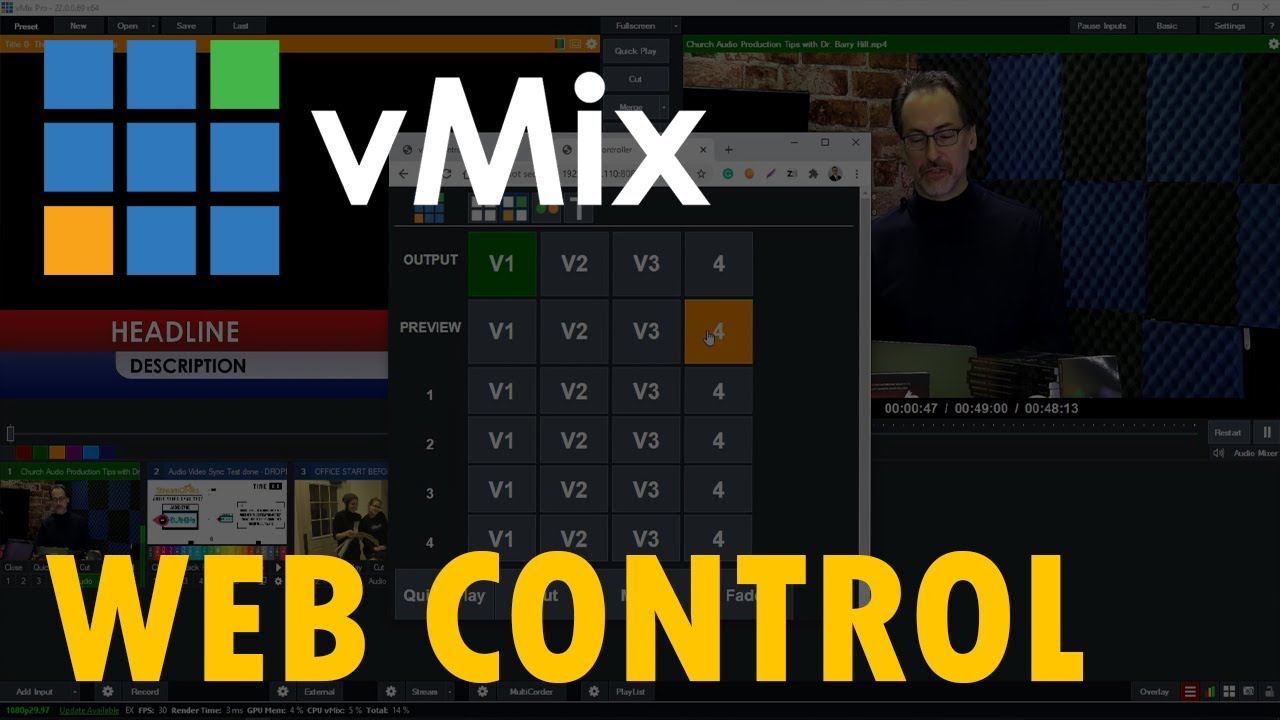 Неофициальное руководство по vMix - №16: Веб-управление