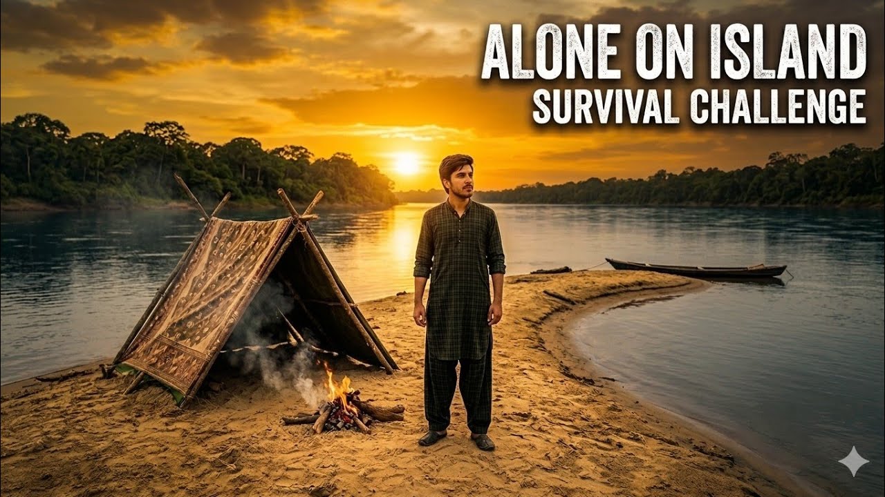 🏝️ Paani Se Ghira Island Survival 😱 | سانپوں کے درمیان ایک رات