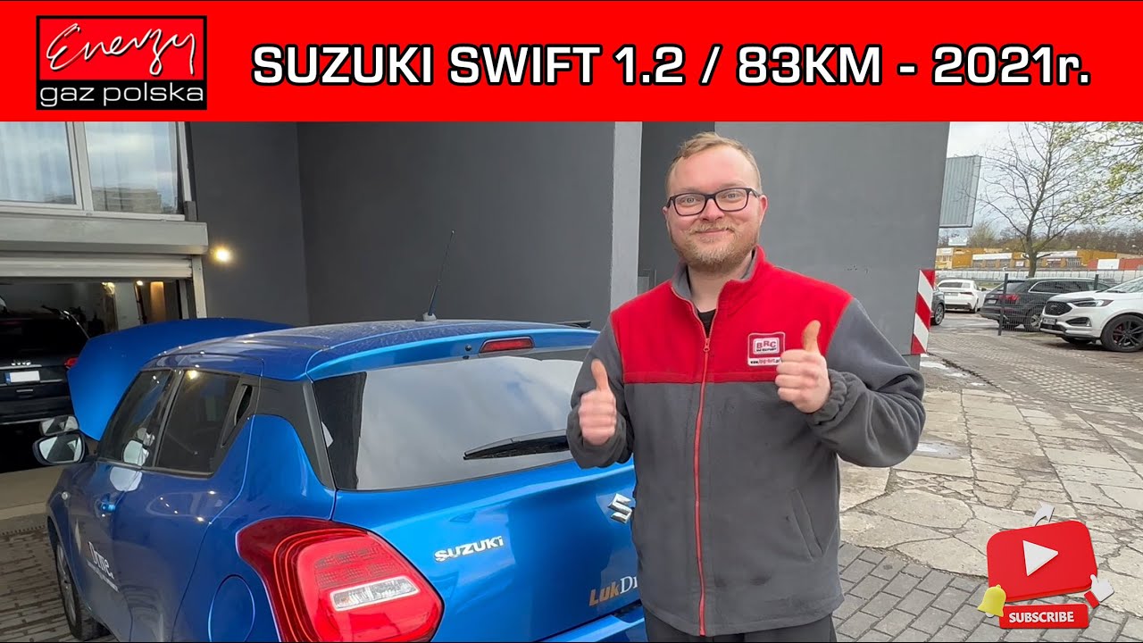 MONTAŻ LPG SUZUKI SWIFT 1.2 83KM 2021R NA GAZ BRC W ENERGY GAZ POLSKA