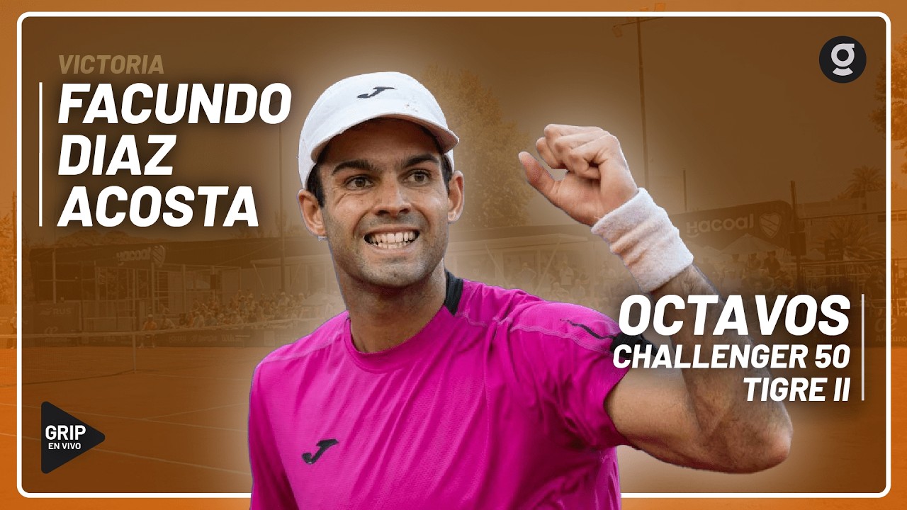 Facundo DIAZ ACOSTA avanza a CUARTOS en el Challenger 50 de TIGRE II