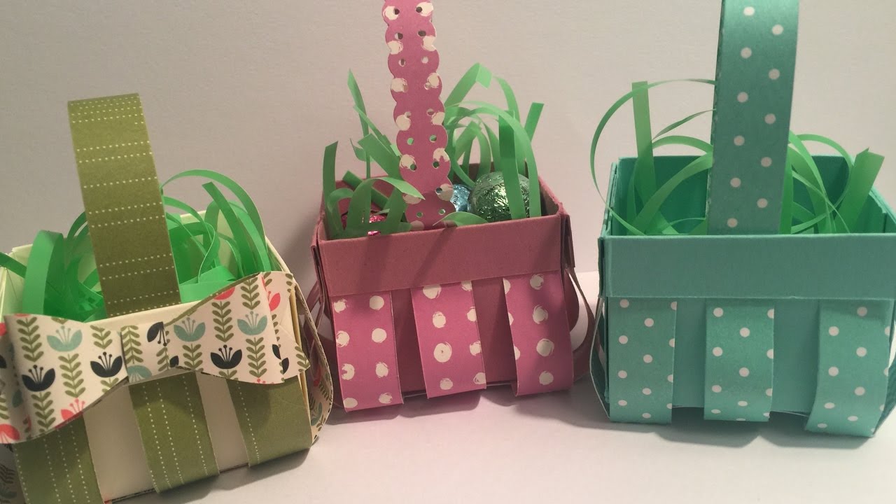 Stampin Up Tiny Easter Baskets