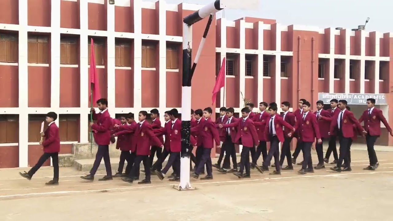 PARADE JNV LALITPUR ON REPUBLIC DAY 2026 COMMANDER SHIVENDRA RAJPOOT 