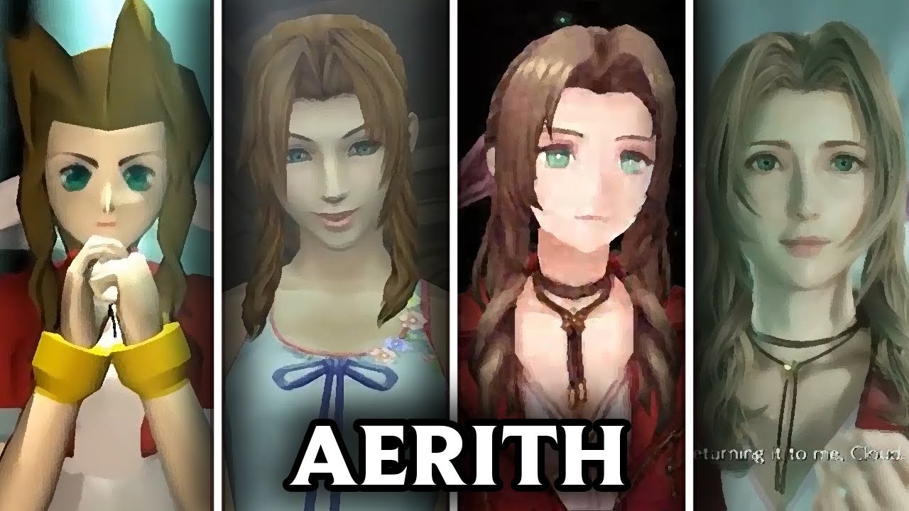 Aerith Gainsborough Evolution In Video Games From 1997 - 2024 