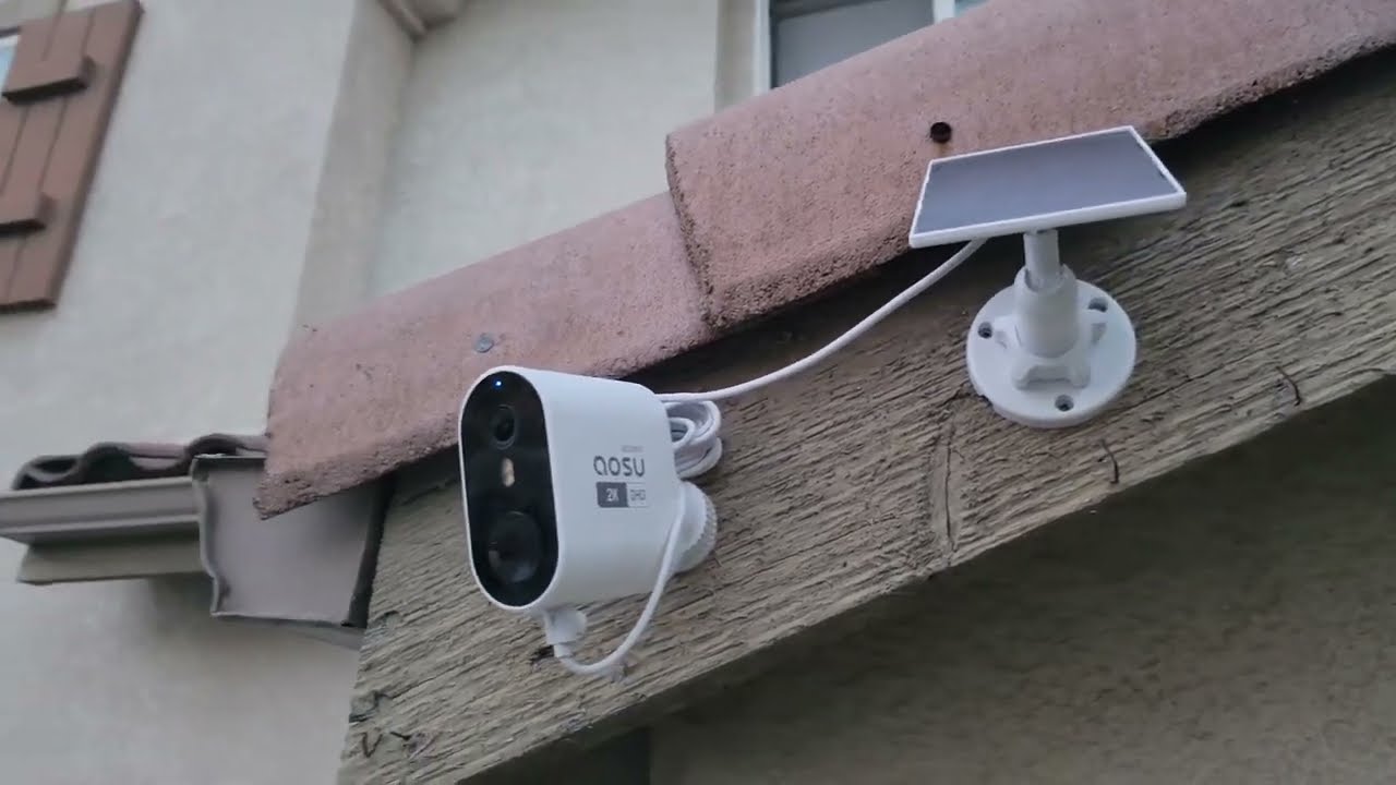 AOSU Solar Security Cameras Wireless Outdoor, 2K QHD Home Security System, with Ultra-Wide View