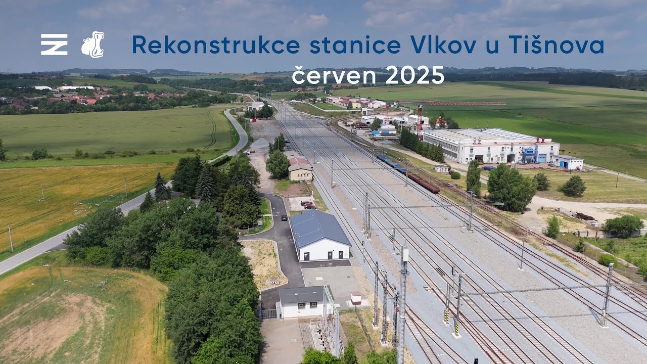 Rekonstrukce stanice Vlkov u Tišnova (finální stav 06/2025)