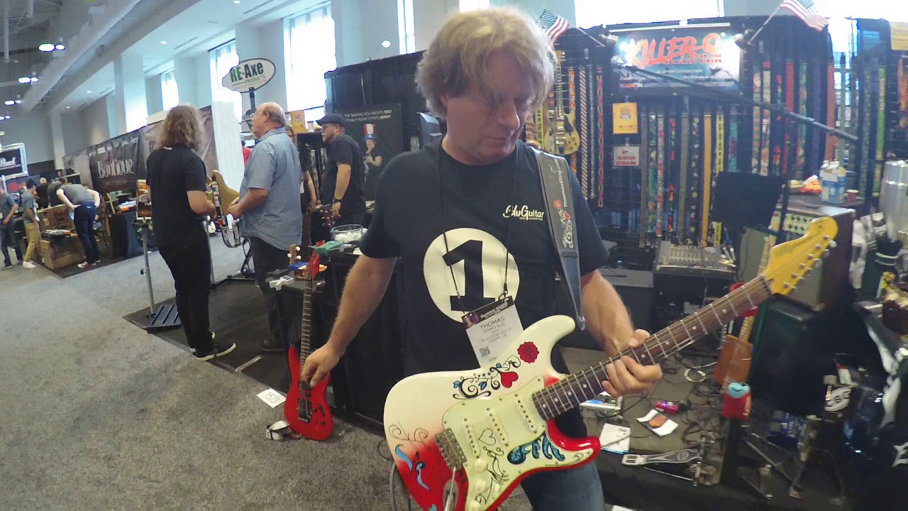 Vintage® 'Summer Of Love' Thomas Blug Signature Guitar ~ Summer NAMM 2018