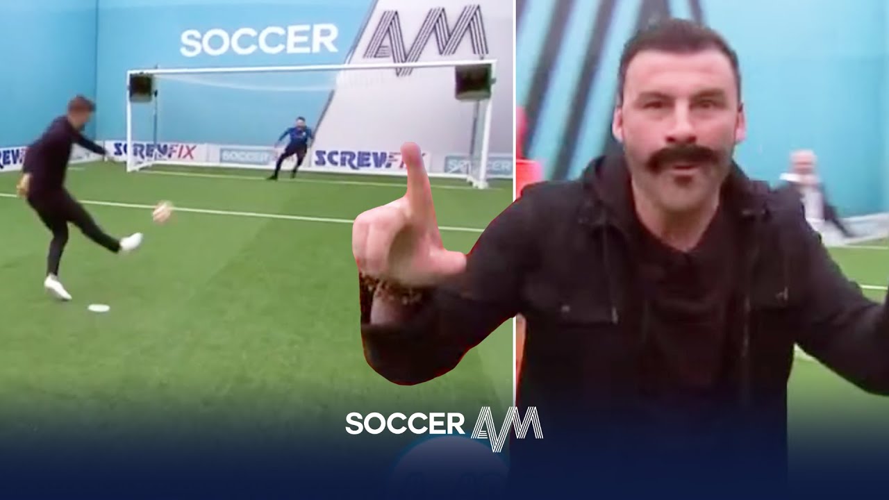 Jonathan Woodgate vs Joe Calzaghe! | Penalties, volleys, freekick & crossbar | Soccer AM Pro AM