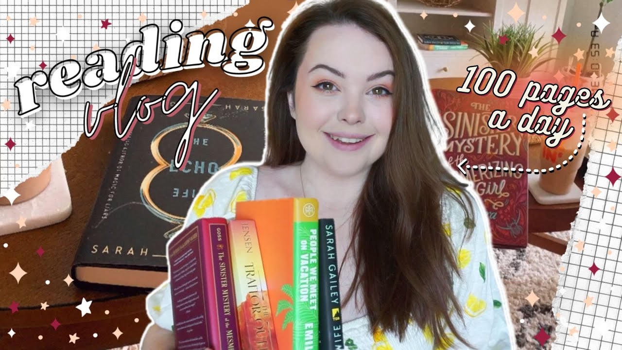READING VLOG 🌻 i read 100 pages everyday for a week!