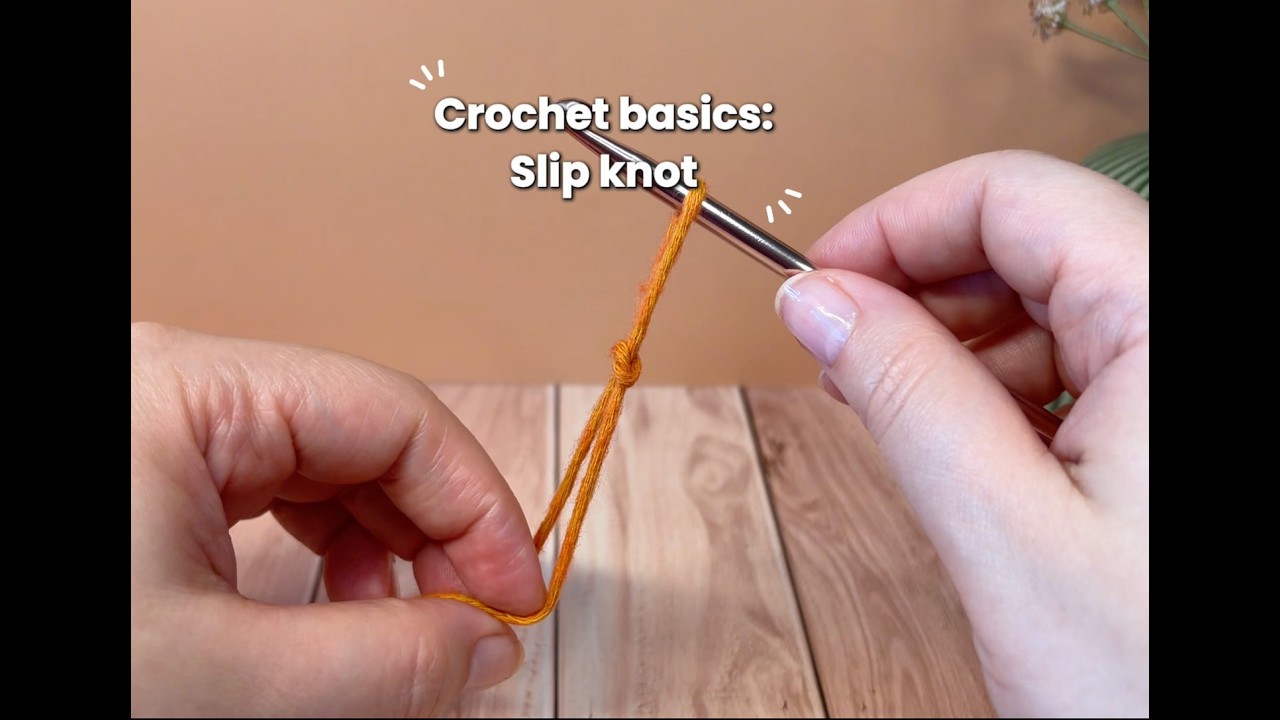 Crochet Basics: How to make a slip knot | beginner tutorial