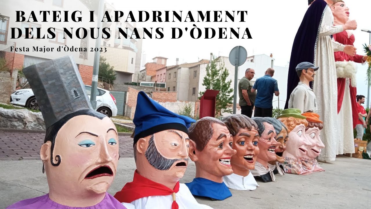 Festa Major d'Òdena - Bateig i apadrinament dels nous nans, Cercavila (29/4/2023)
