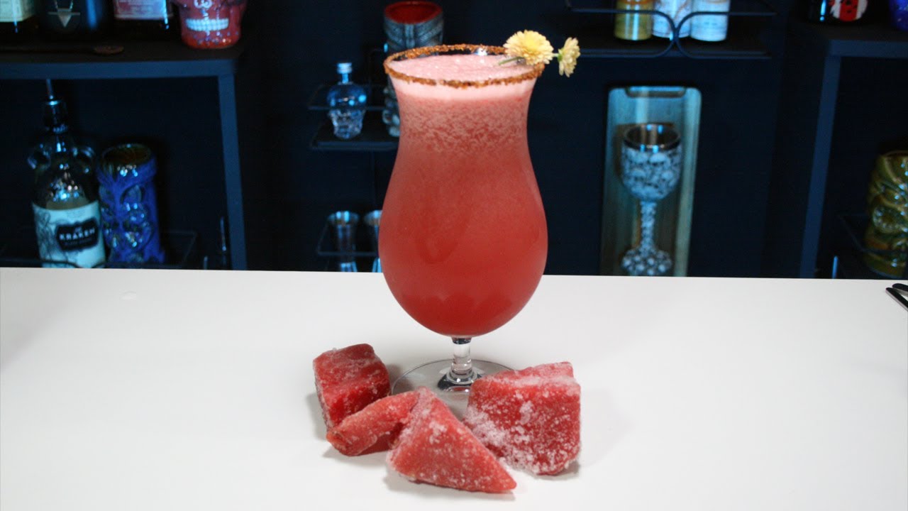 Coctel sin alcohol de Sandía y Lima, muy rico y fácil de hacer