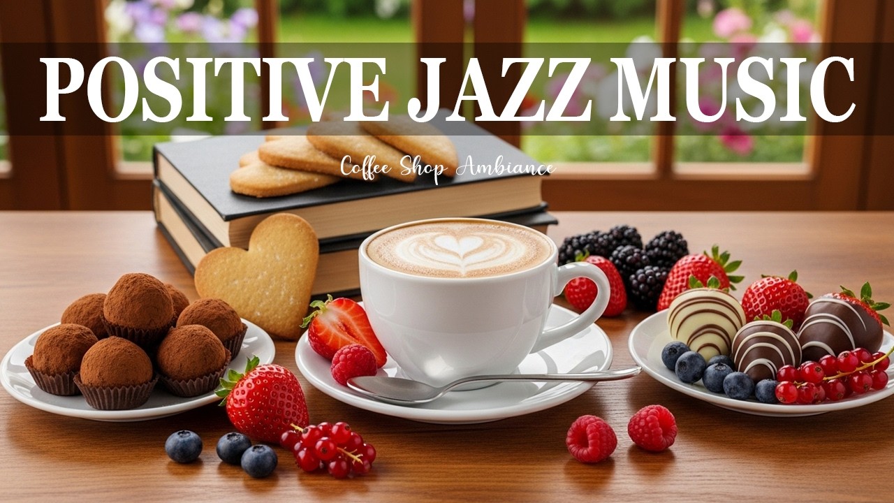 Positive Jazz Music ☕ Coffee Shop Ambiance - Sweet Bossa Nova Instrumental for Relaxing