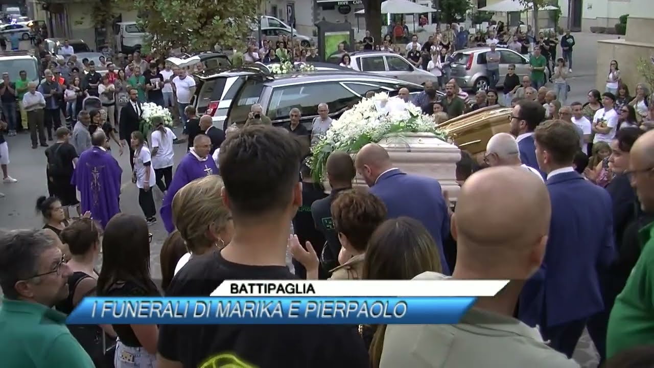 ✅ BATTIPAGLIA, LE ESEQUIE DI MARIKA E PIERPAOLO |SUD TV 114|