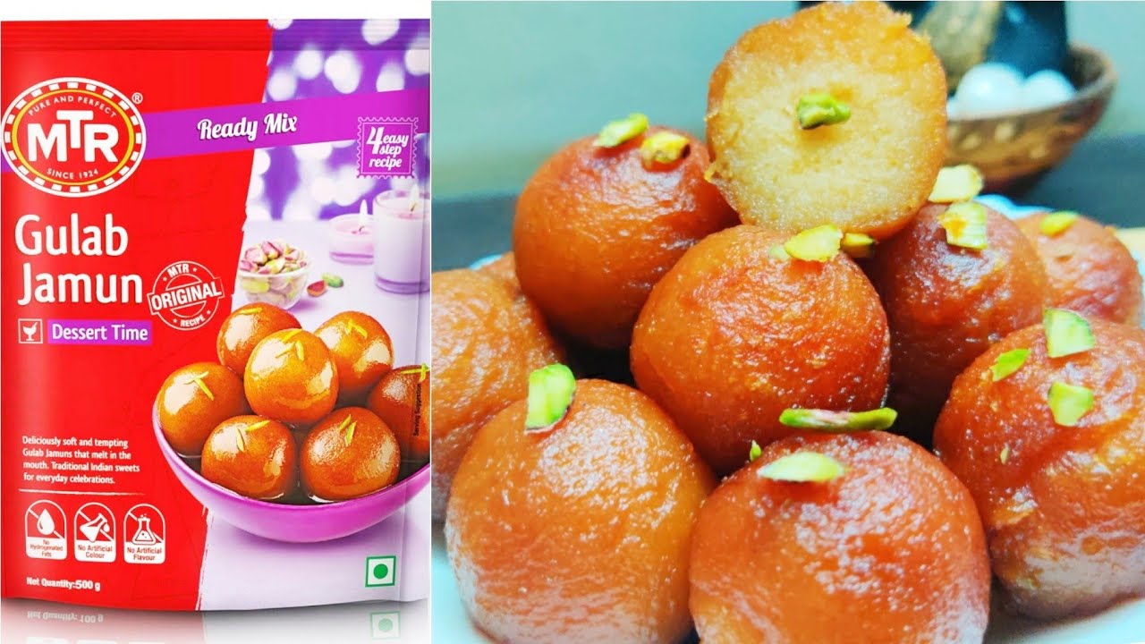 MTR Gulab Jamun recipe, MTR Dessert mix review, How to make gulab jamun by MTR dessert mix