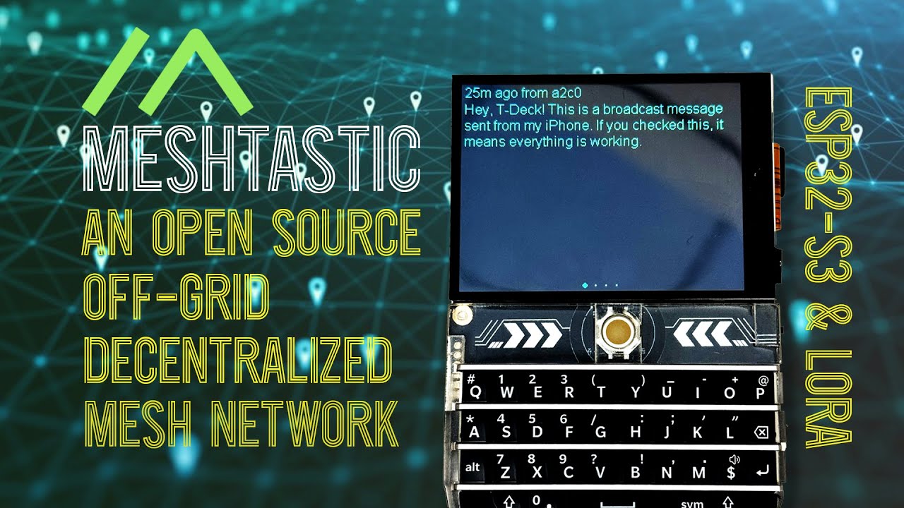 Off-Grid Communication with Meshtastic between T-Deck and iPhone #LoRa #decentralized #ESP32