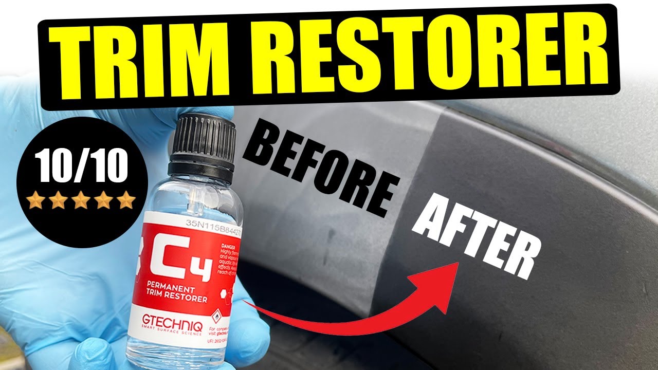 🔥AMAZING RESULTS with this PLASTIC trim RESTORER | Car DETAILING Tip🔥