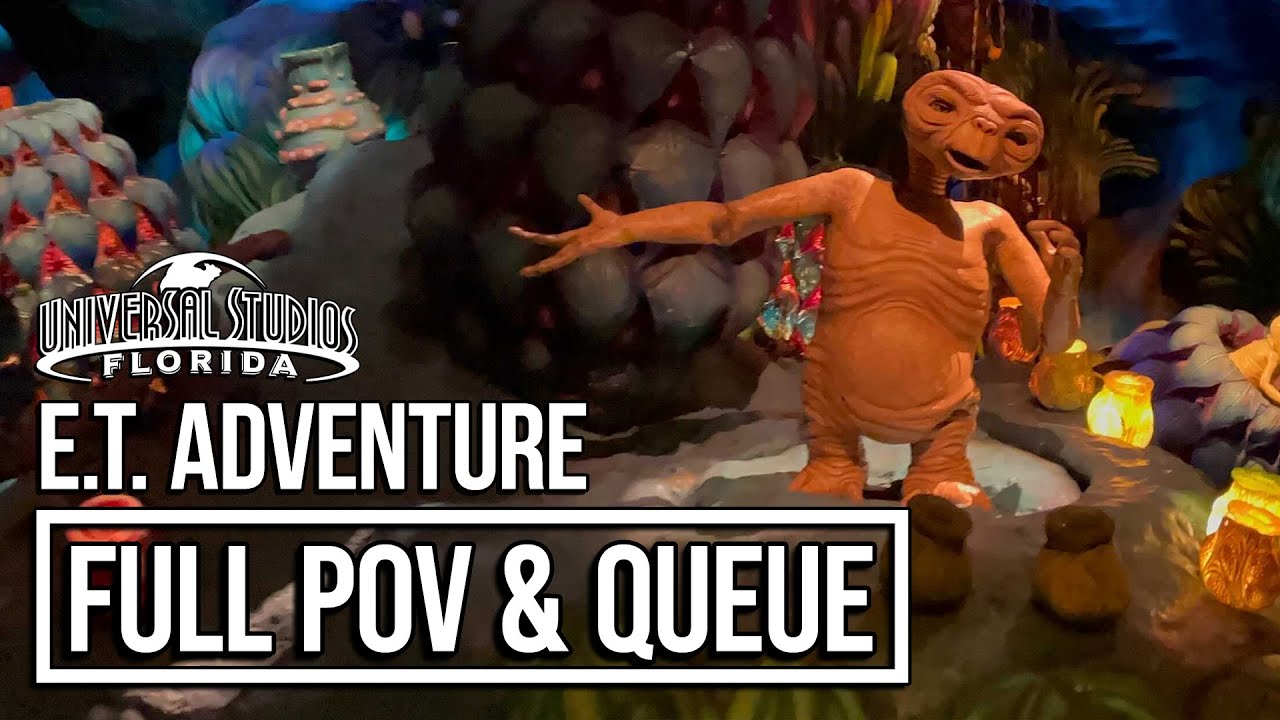 E.T. Adventure Full Queue and POV Ride-Through - Universal Studios Florida